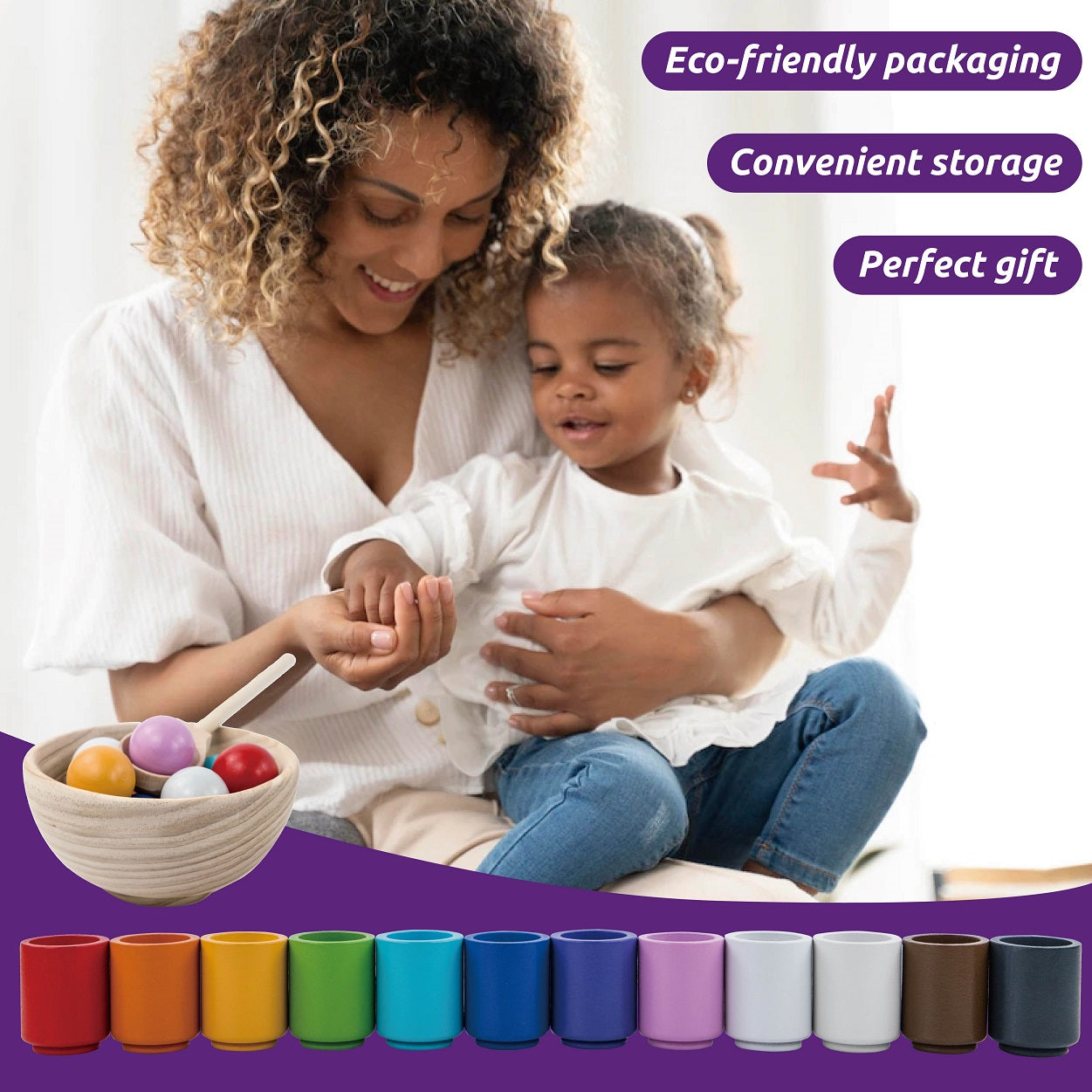 Wooden Cups with Balls