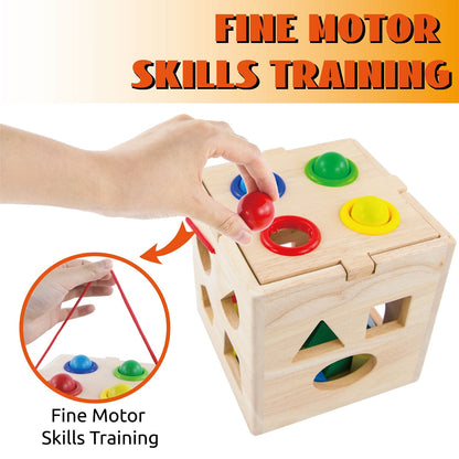 Wooden Activity Cube