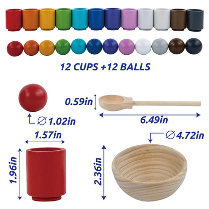 Wooden Cups with Balls