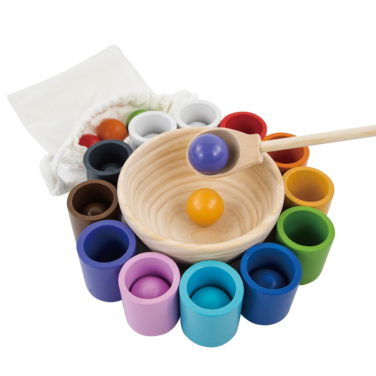 Wooden Cups with Balls