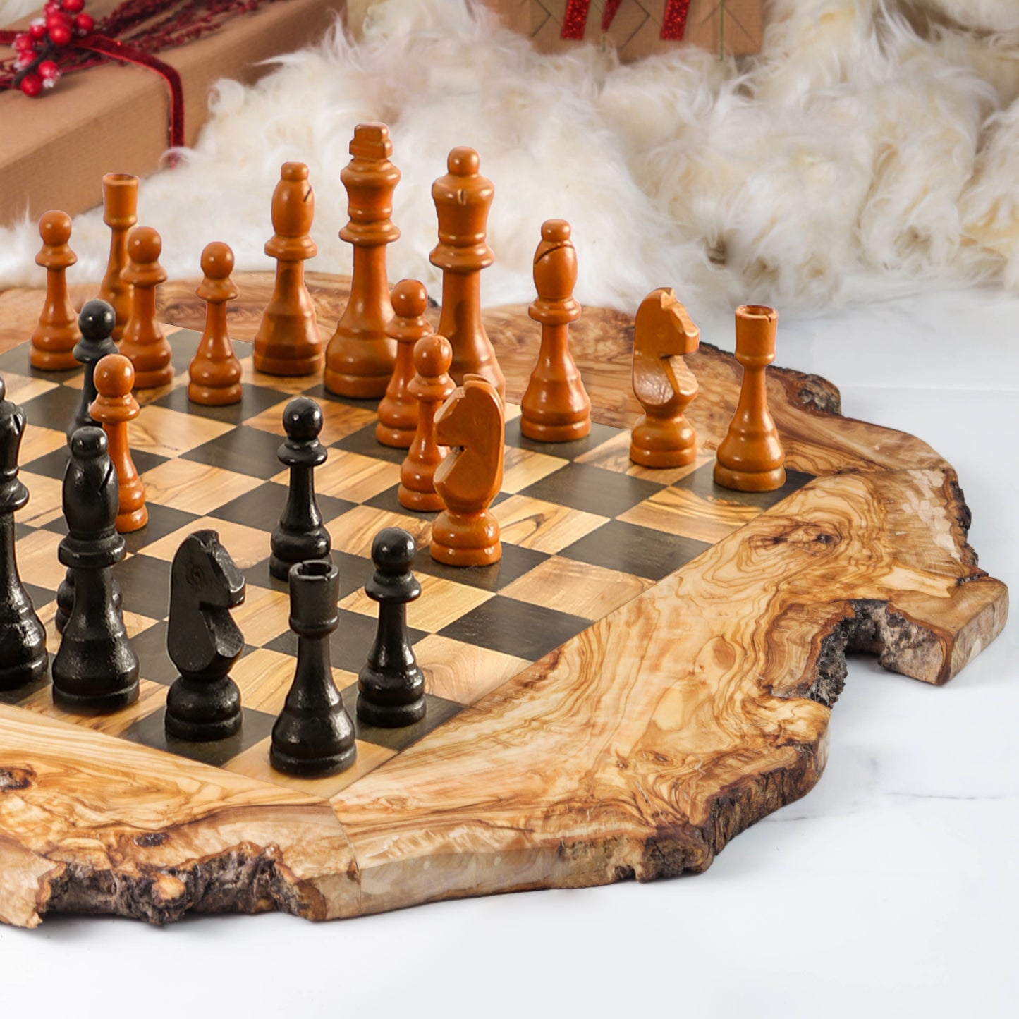 Olive Wood Chess Set