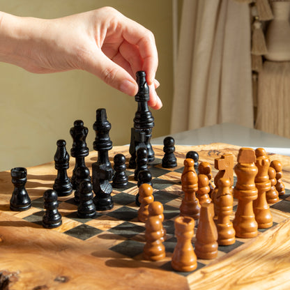 Olive Wood Chess Set