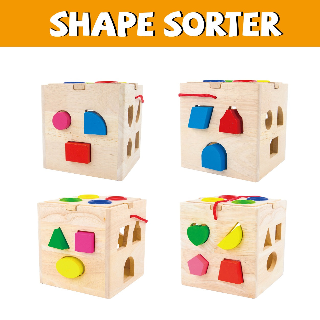 Wooden Activity Cube