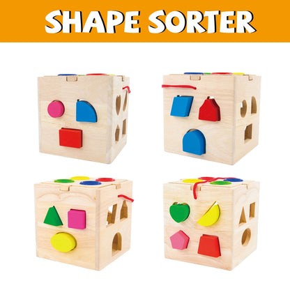 Wooden Activity Cube