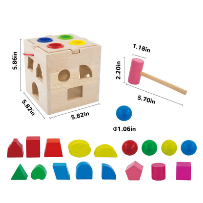 Wooden Activity Cube